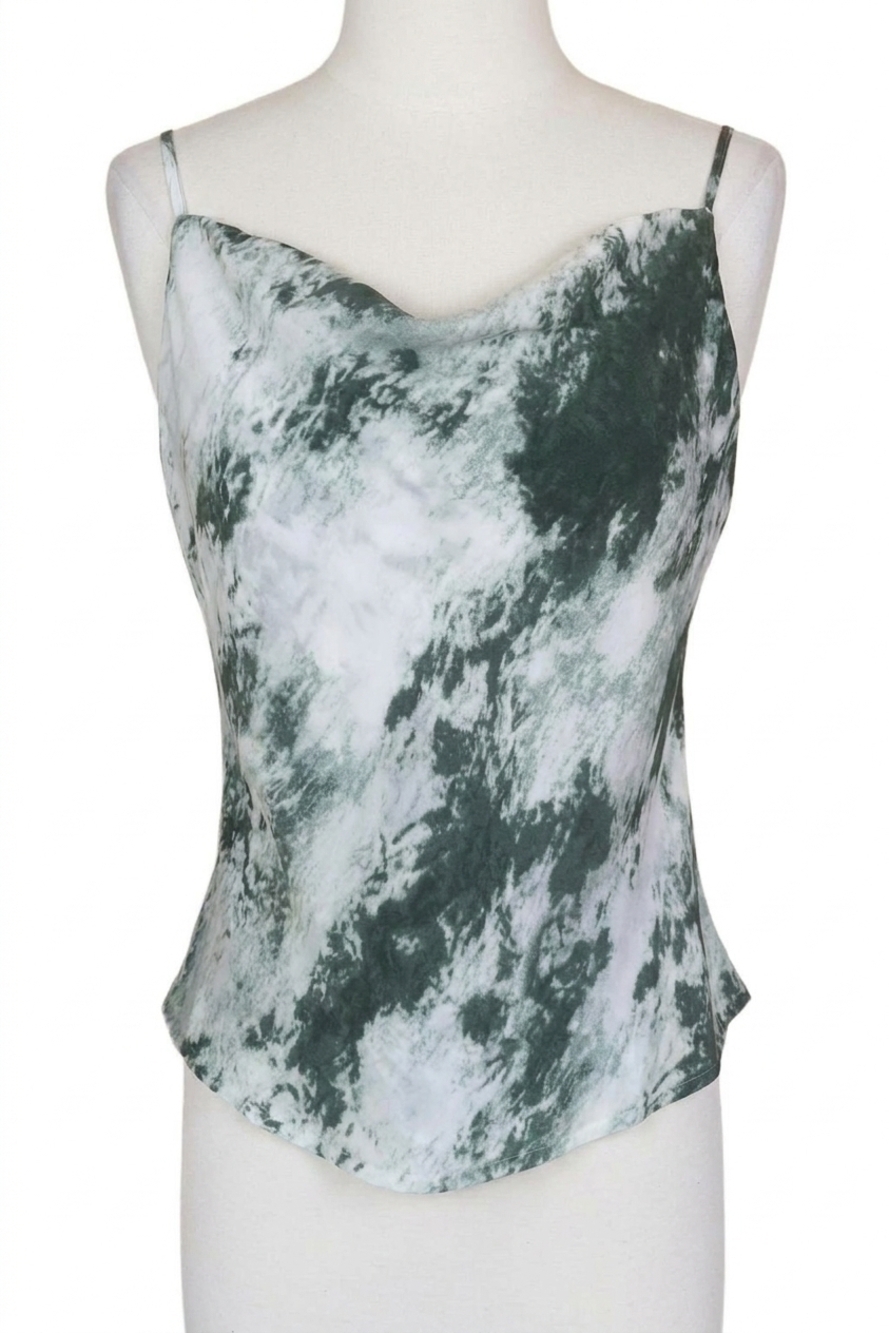 NEW SHE + SKY tie dye camisole in sea green